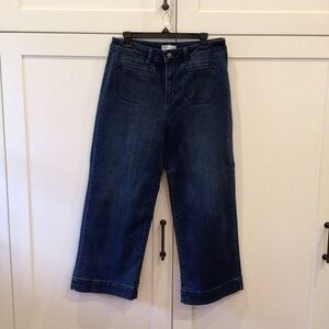Wide Leg Sonoma Cropped Denim Size 12